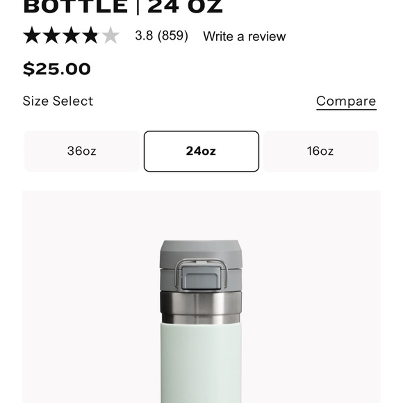 Mist Stanley Go Bottle with Secure Lid 24oz - Picture 6 of 6